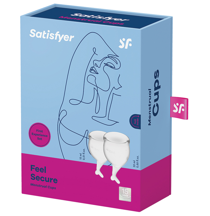 Satisfyer Feel Secure Menstrual Cup-Transparent