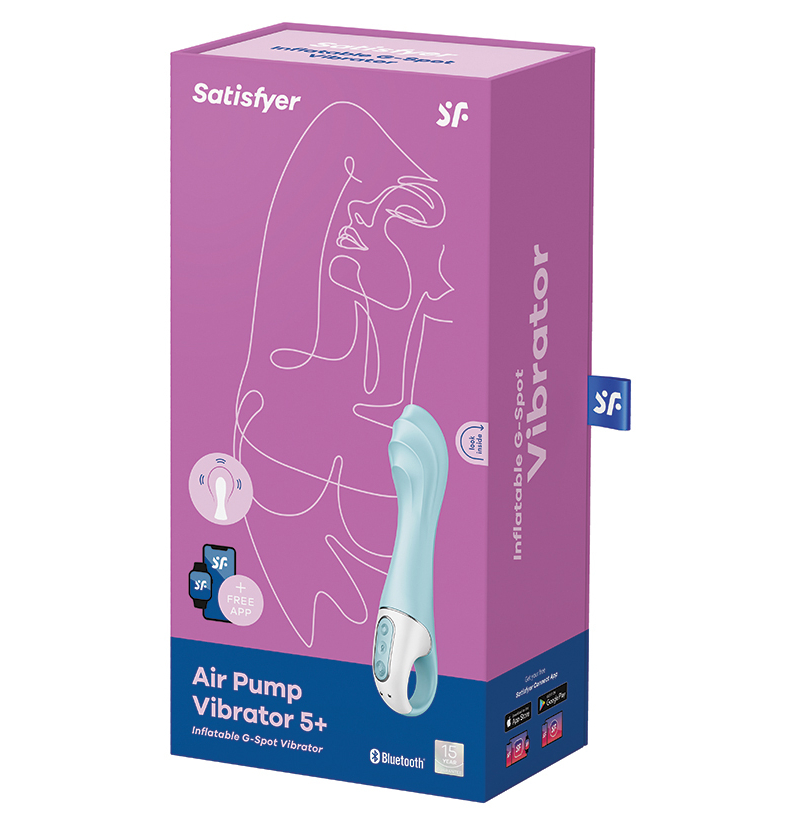 Satisfyer Air Pump Vibrator 5+-- Conectable a APP