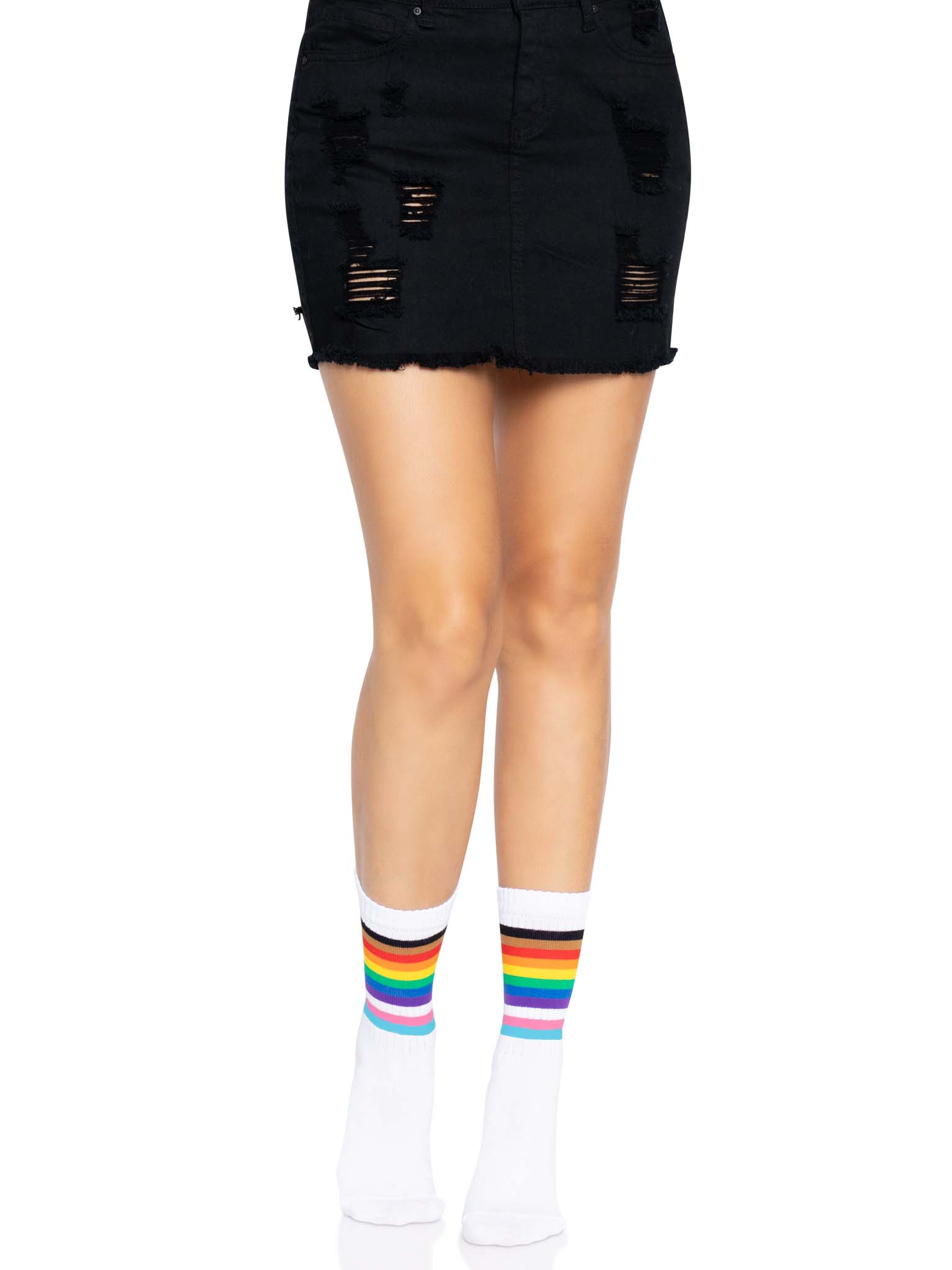 Calcetas Deportivas Arcoíris Leg Avenue — Multicolor (Talla Única) - Image 4