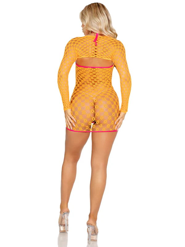 Mini dress de malla geométrica – Leg Avenue 87254 - Image 2